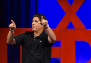 Coach Reed Maltbie at a Ted X presentation