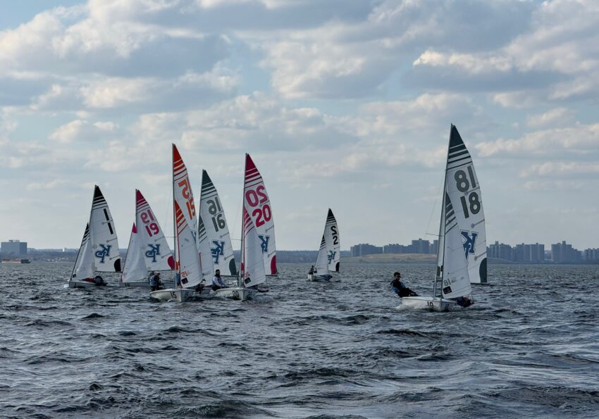 Dinghies racing at USMMA Kings Point NY